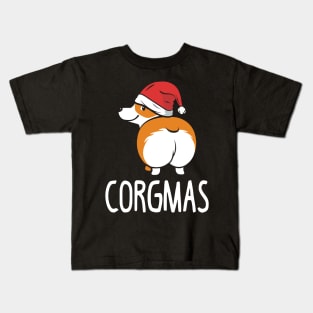 Funny Matching Corgi Ugly Christmas Sweater. Merry Corgmas.. Kids T-Shirt